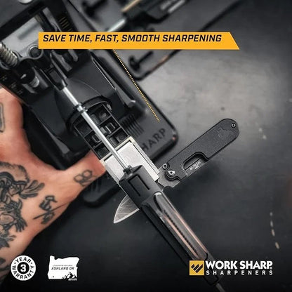 Casavibeo Work Sharp Precision Adjust Elite knife sharpener with adjustable system for hunting, serrated, and kitchen knives.