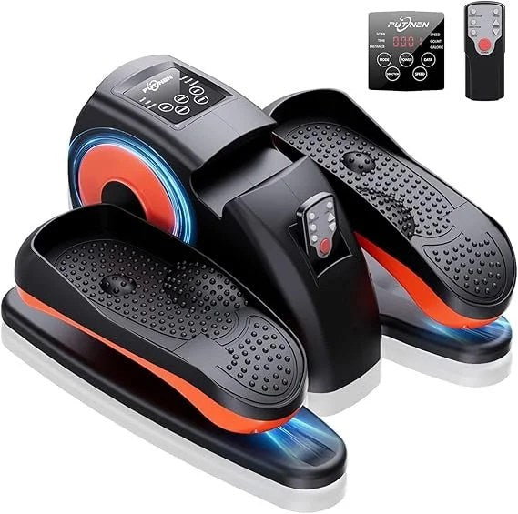 Casavibeo Putnen under desk elliptical machine with seated pedals, adjustable resistance, remote control, compact and quiet for seniors.