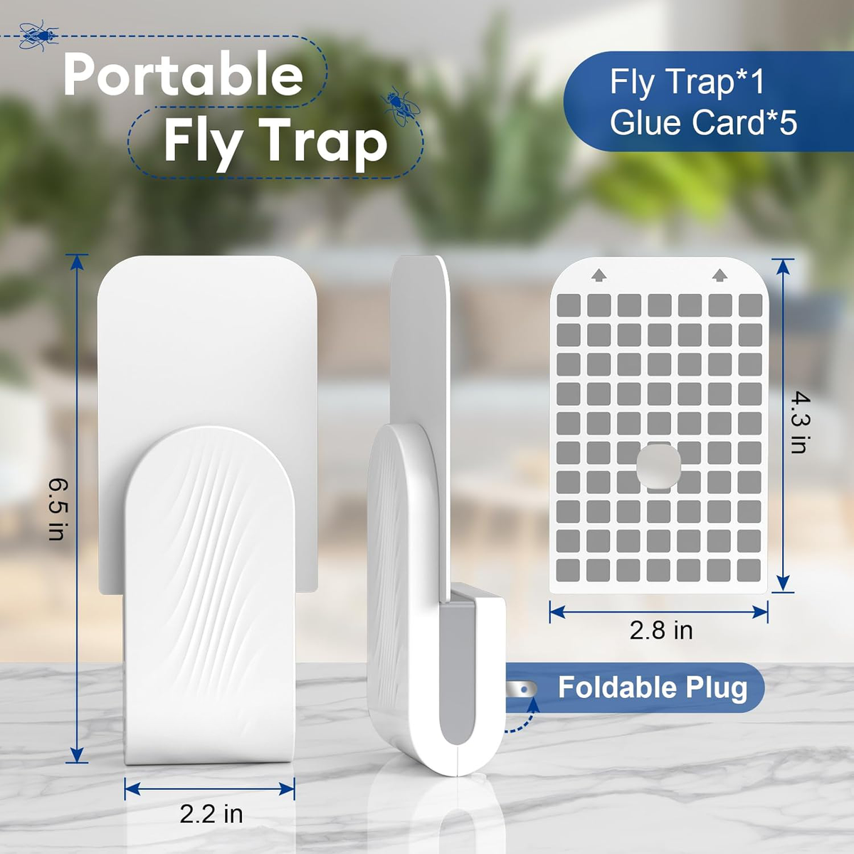 Belro indoor fly trap electronic device designed to attract and capture flies for pest control.