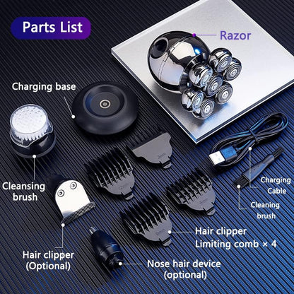 Belro wireless electric head shaver with sleek design and ergonomic handle for easy, comfortable head grooming.