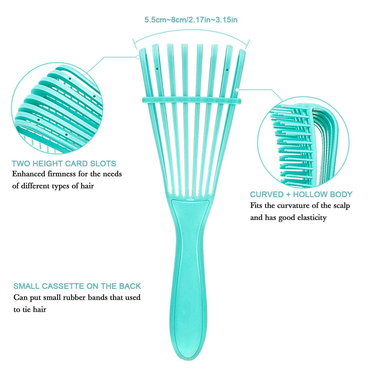 Belro 2-piece detangling brush set for Afro textured hair, suitable for 3a to 4c hair types, designed for gentle detangling and styling.