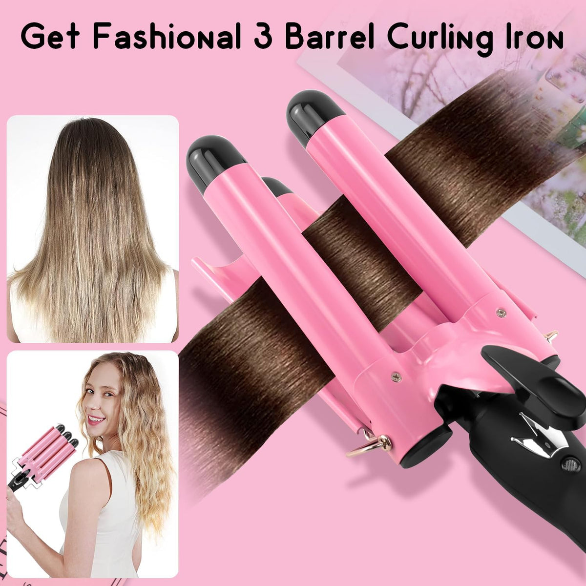 Belro curling iron hair waver with barrel for creating beachy waves and styled curls in hair care beauty routine.
