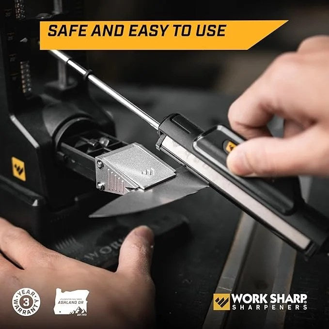 Casavibeo Work Sharp Precision Adjust Elite knife sharpener with adjustable system for hunting, serrated, and kitchen knives.