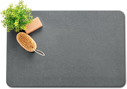 Belro Stone Bath Mat with textured surface, soft, absorbent, and decorative rug for bathroom decor and comfort.