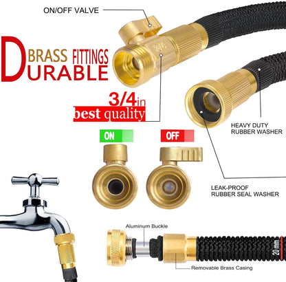 Belro expandable garden hose in green, flexible and lightweight, ideal for outdoor watering and gardening tasks.