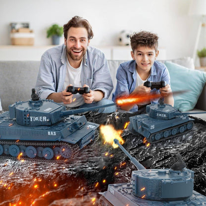Belro RC tank toy with detailed camouflage design, remote control, and realistic features for kids and enthusiasts.