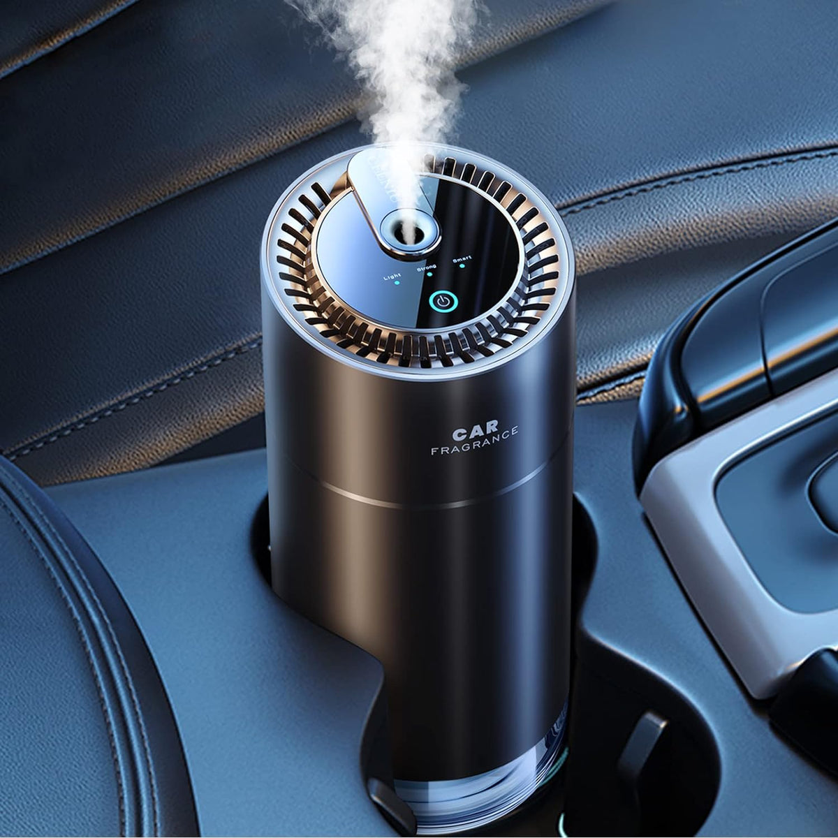Belro Smart Car Air Freshener hanging from a car rearview mirror, designed to freshen and decorate vehicle interiors.