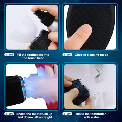 Belro U-shaped toothbrush for oral care with ergonomic design, ideal for deep cleaning and improved dental hygiene.