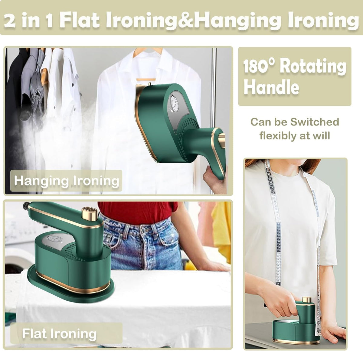 Belro mini travel steam iron for clothes, compact and portable, designed for quick wrinkle removal during outdoor travels.