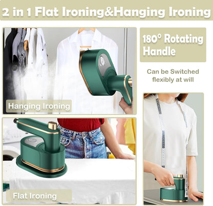 Belro mini travel steam iron for clothes, compact and portable, designed for quick wrinkle removal during outdoor travels.