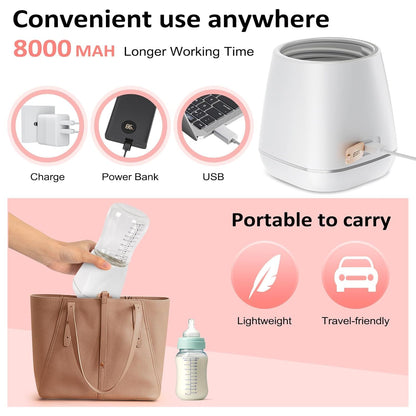 Belro baby portable bottle warmer for on-the-go feeding, compact device designed for warming baby bottles and nursing supplies.