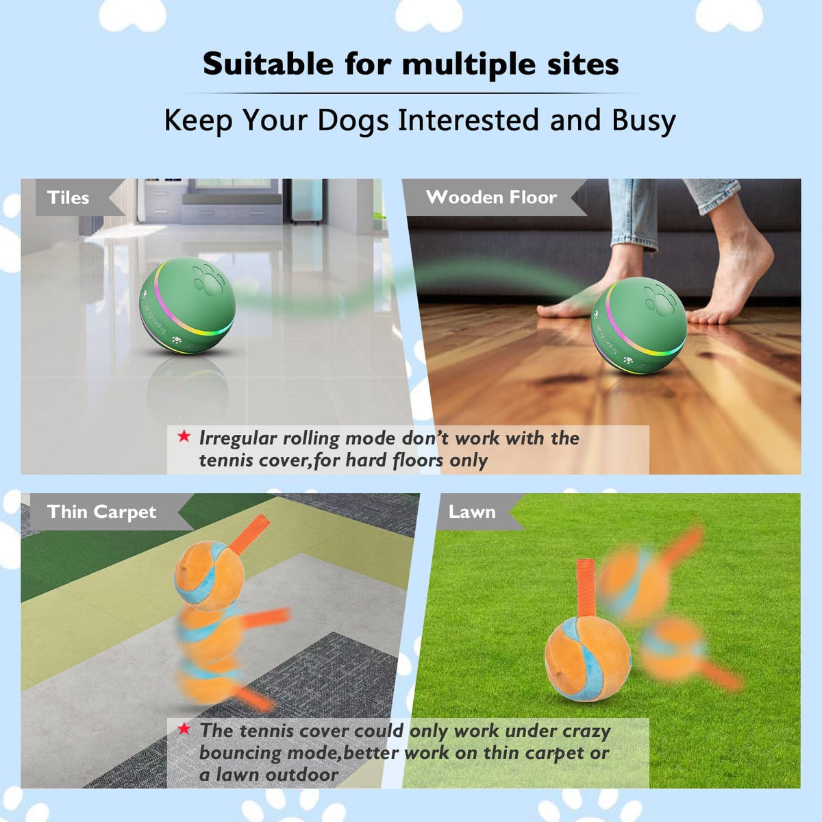 Belro interactive dog ball toy for pets, featuring a colorful, textured design for engaging play and mental stimulation.