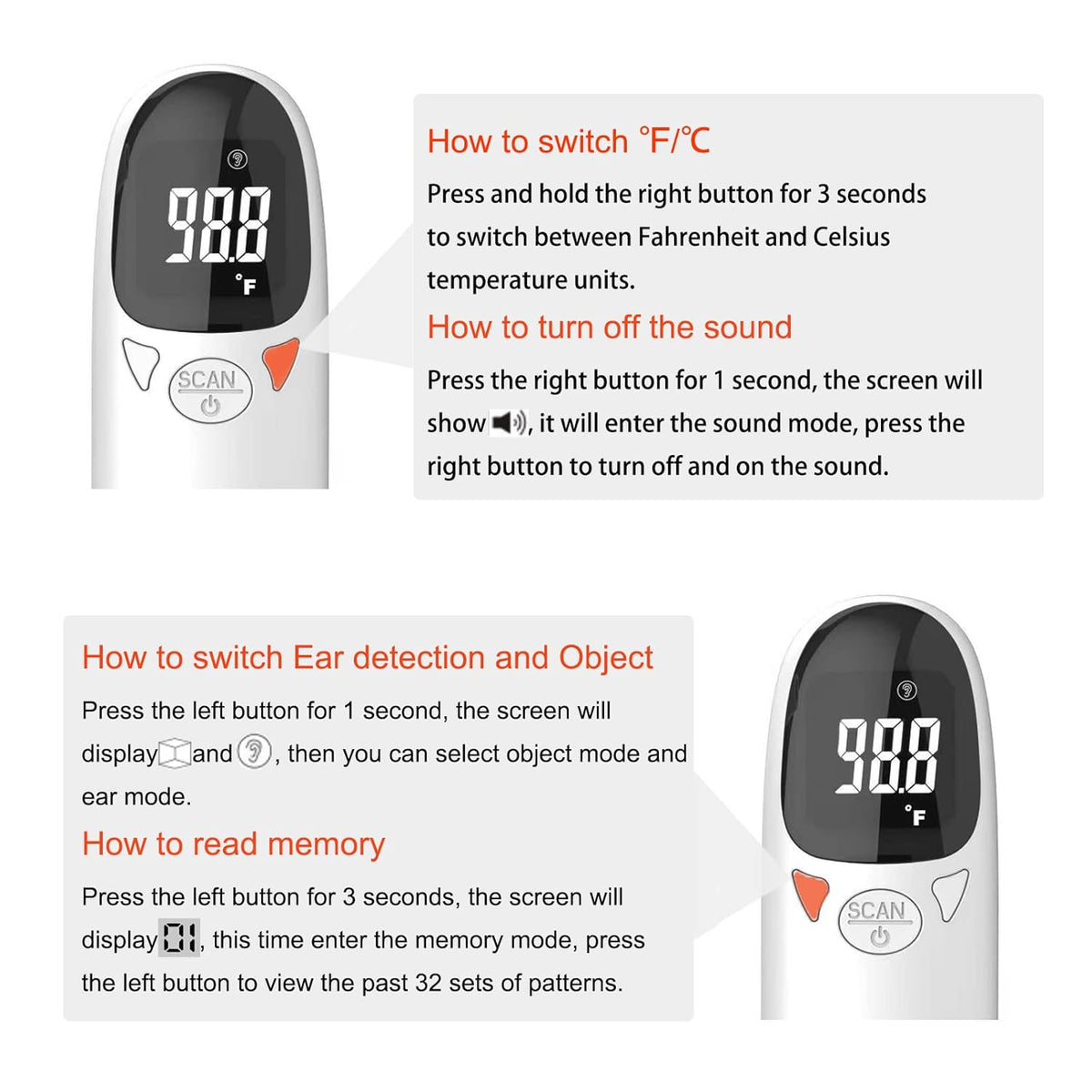 Belro pet thermometer, electronic device for measuring pet temperature, with digital display and compact design.