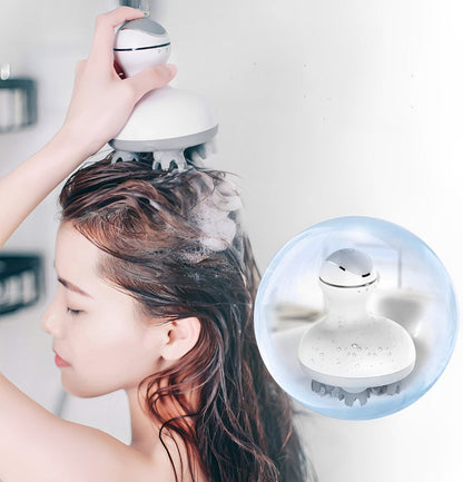 Belro scalp massager with multiple nodes for relaxing head massage, electronic personal care device on a white background.