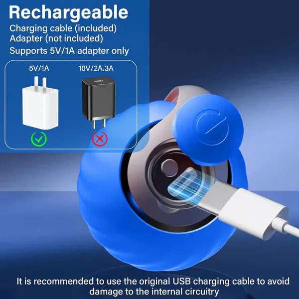 Belro rechargeable cat toy ball with interactive motion, designed for engaging feline play and entertainment.