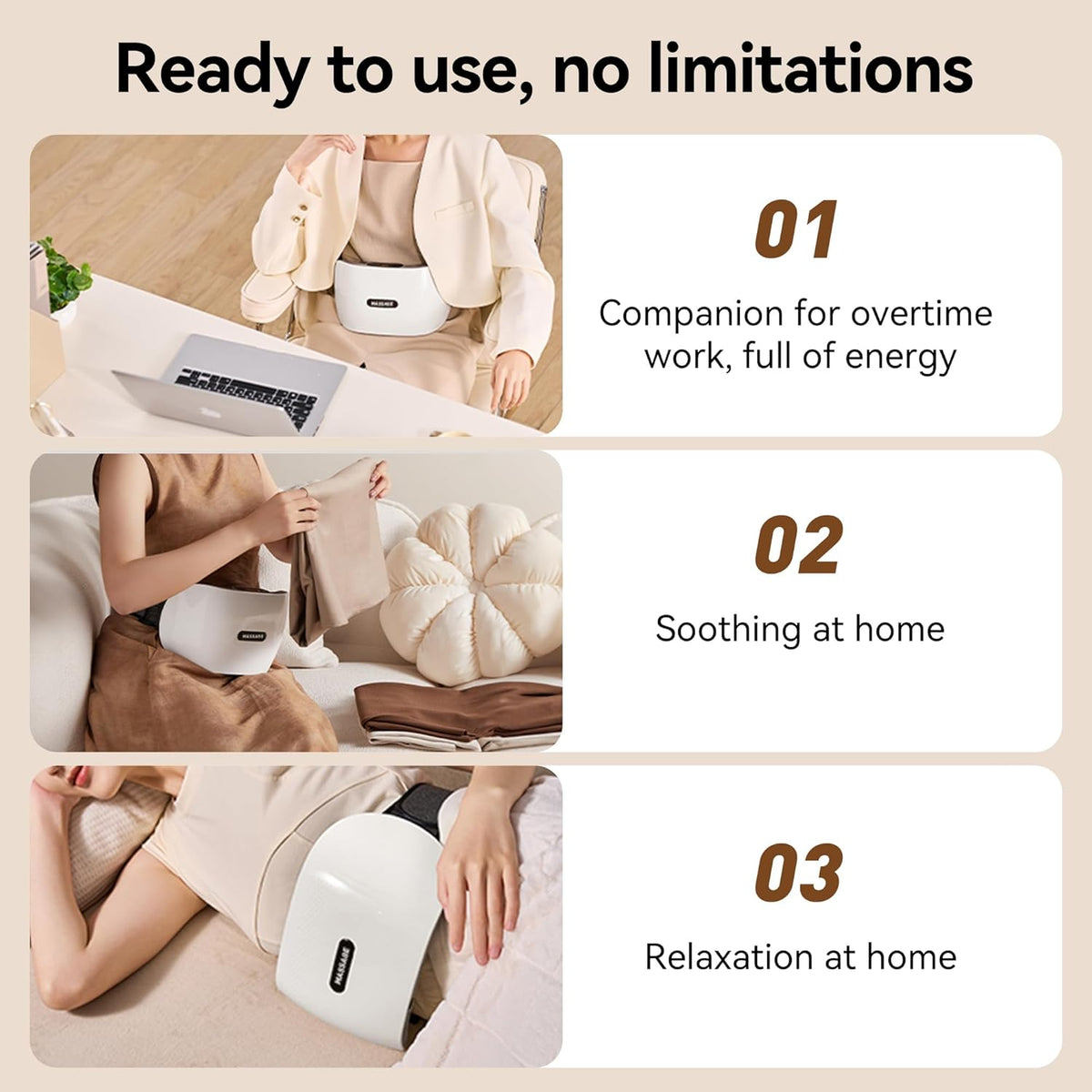 Belro abdominal massager device with control panel, designed for personal care and abdominal muscle relaxation.