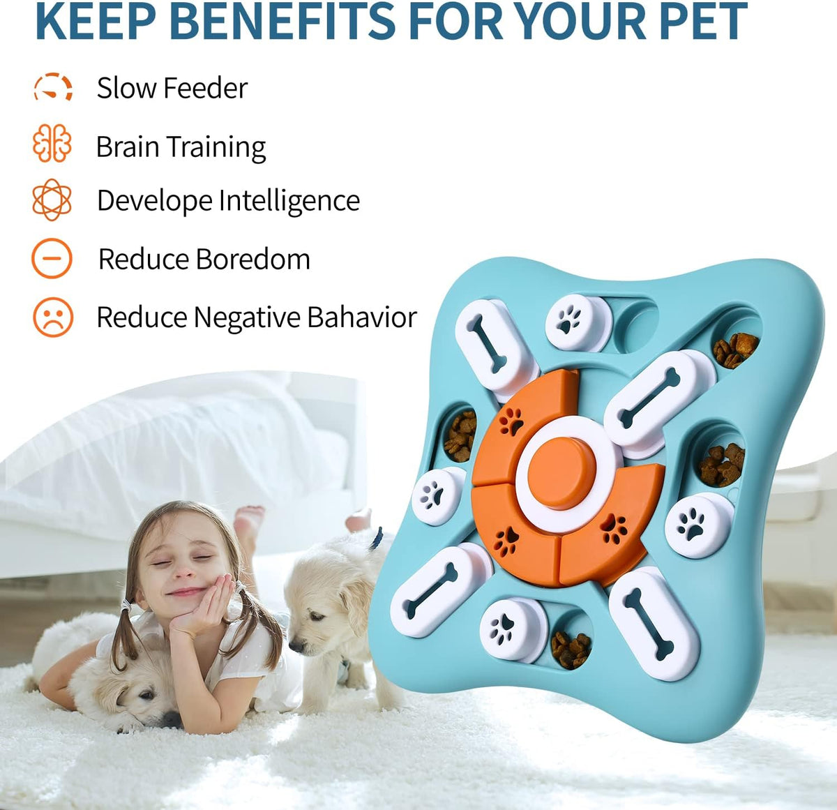 Belro dog puzzle toy for pets, featuring interactive design to stimulate and entertain dogs during playtime.