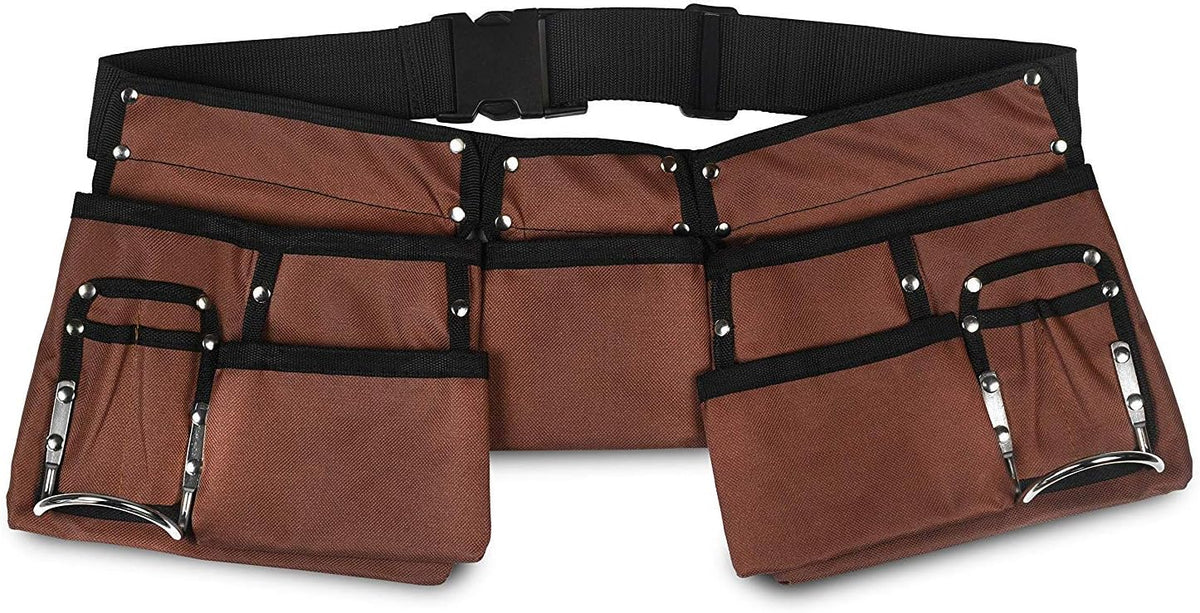 Belro heavy duty tool belt for men with multiple pockets, durable nylon construction, designed for professional workwear.