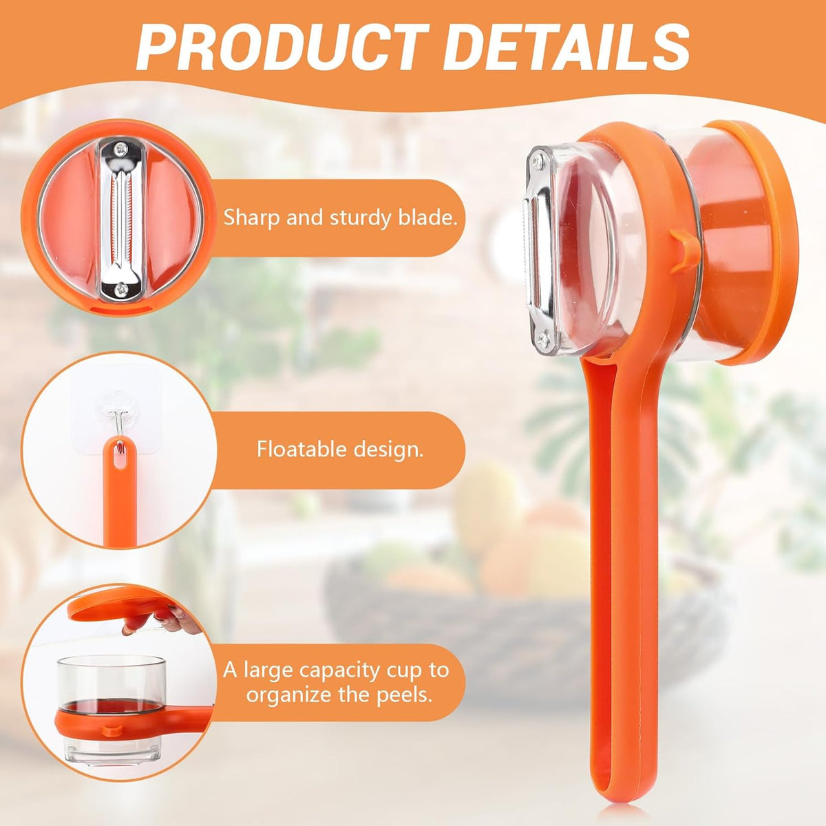 Belro Apple Skin Vegetable Peeler, compact kitchen appliance for peeling fruits and vegetables efficiently.