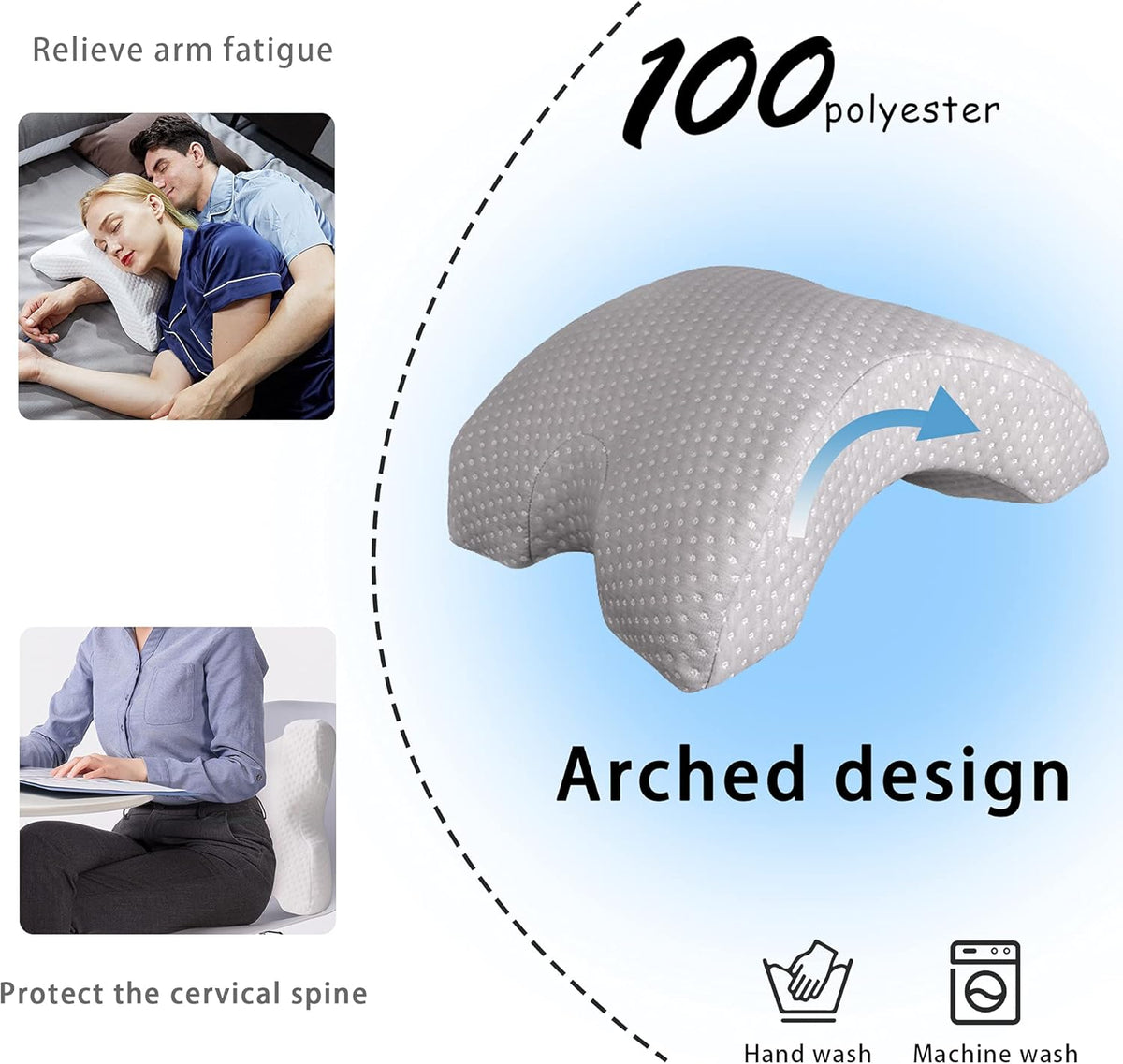 Belro arm pillow for health and beauty, soft ergonomic cushion designed for comfortable arm support during rest or sleep.
