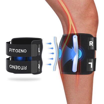 Belro sciatica nerve knee brace with suspenders, providing support and compression for knee pain relief and nerve stabilization.