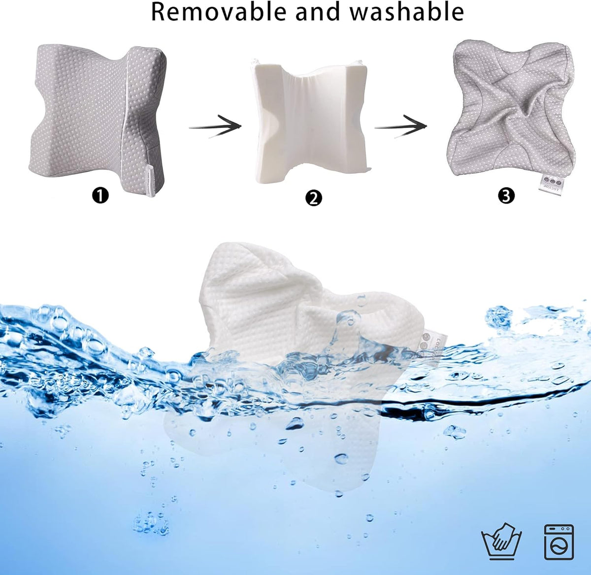 Belro arm pillow for health and beauty, cushioned support for sleeping or relaxation, shown in a soft, neutral color.