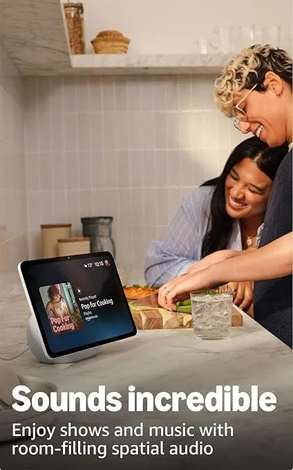 Casavibeo Amazon Echo Show 11 smart display with 11-inch full-HD screen and spatial audio in graphite color.