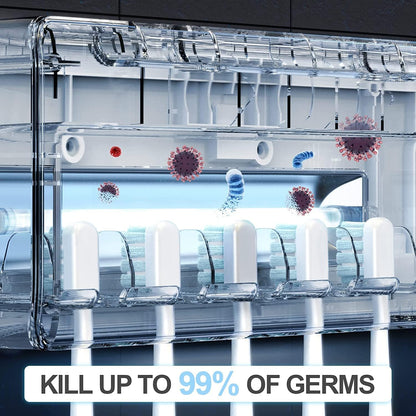 Belro antibacterial toothbrush sanitizer holder for oral care, designed to keep toothbrushes hygienic and bacteria-free.
