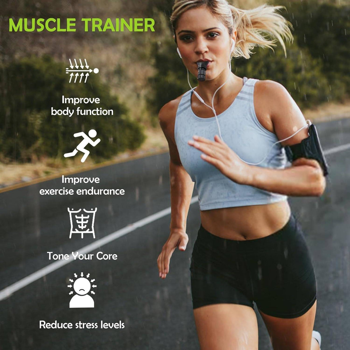 Belro Lung Fitness Breathing Trainer for men, showing the compact portable device used for respiratory exercise and lung capacity training.