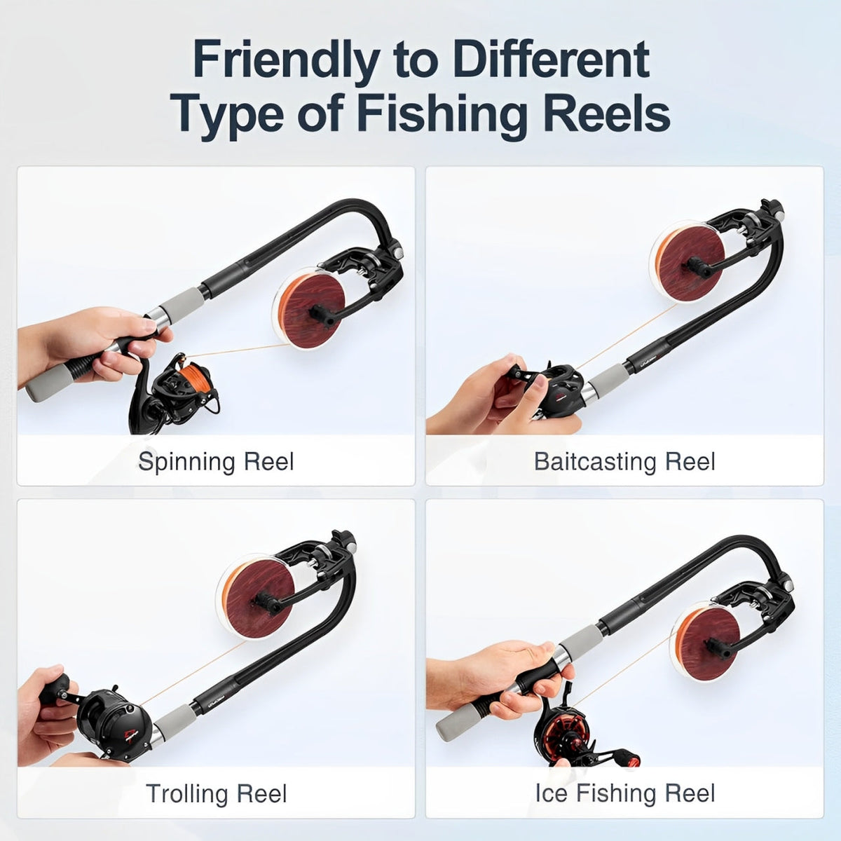 Belro fishing line winder spooler used for spooling fishing lines, designed for easy and efficient line winding.