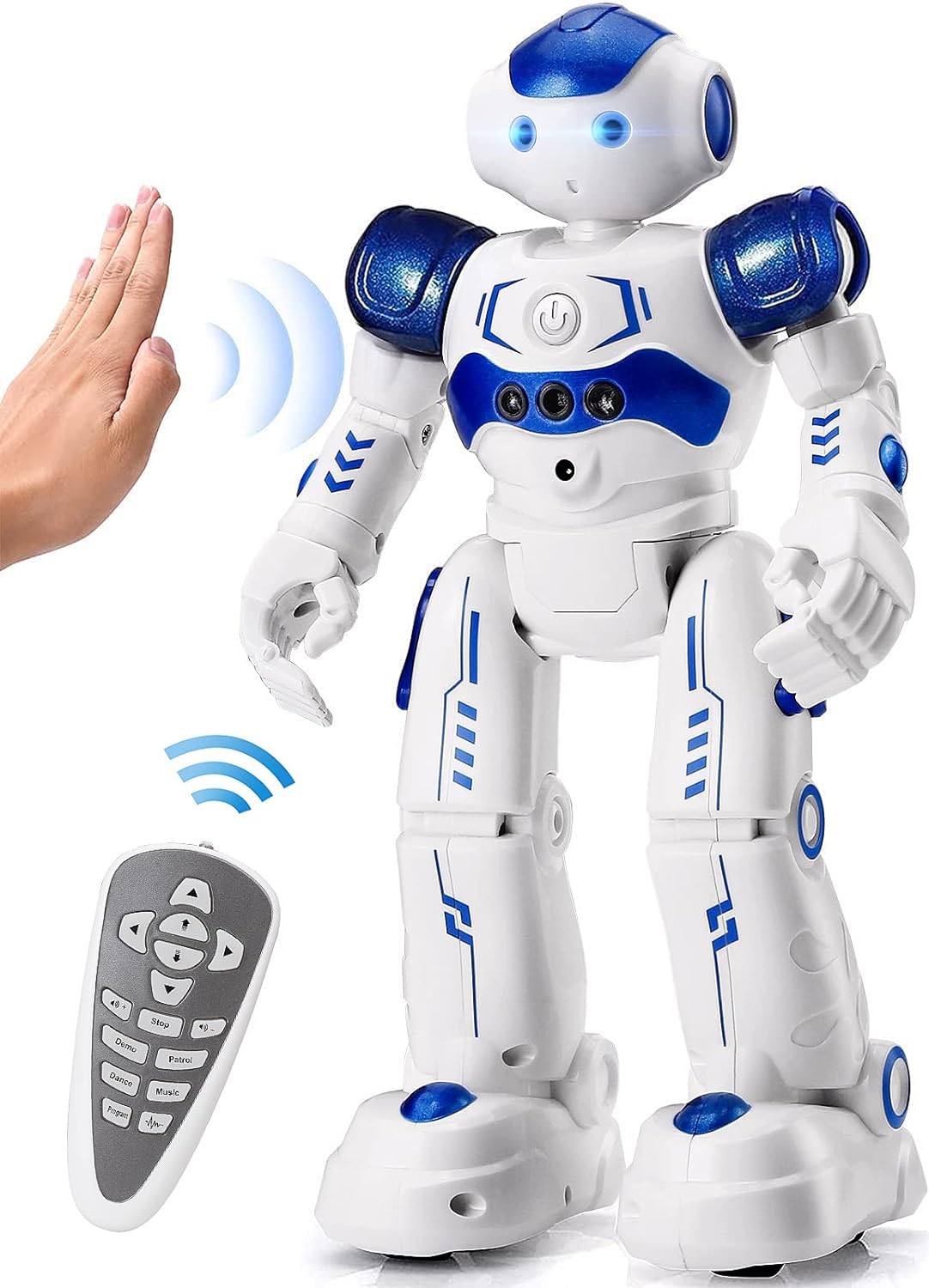 Belro remote control robot toy with movable arms and wheels, designed for children and entertainment.