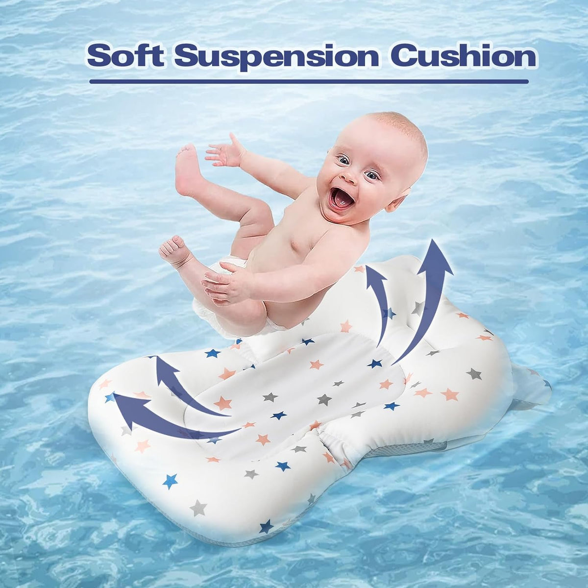 Belro baby bath tub for infants and kids, soft plastic with a gentle slope and secure drainage, ideal for cozy bath time.