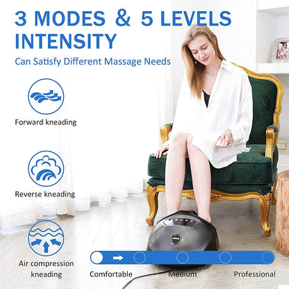 Belro Shiatsu electric foot massager with heat, personal care appliance designed to relax and soothe tired feet.