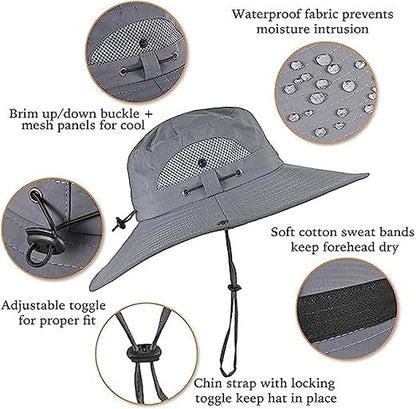 Men's Belro sun hat with wide brim for sun protection, lightweight and breathable accessory for outdoor activities.