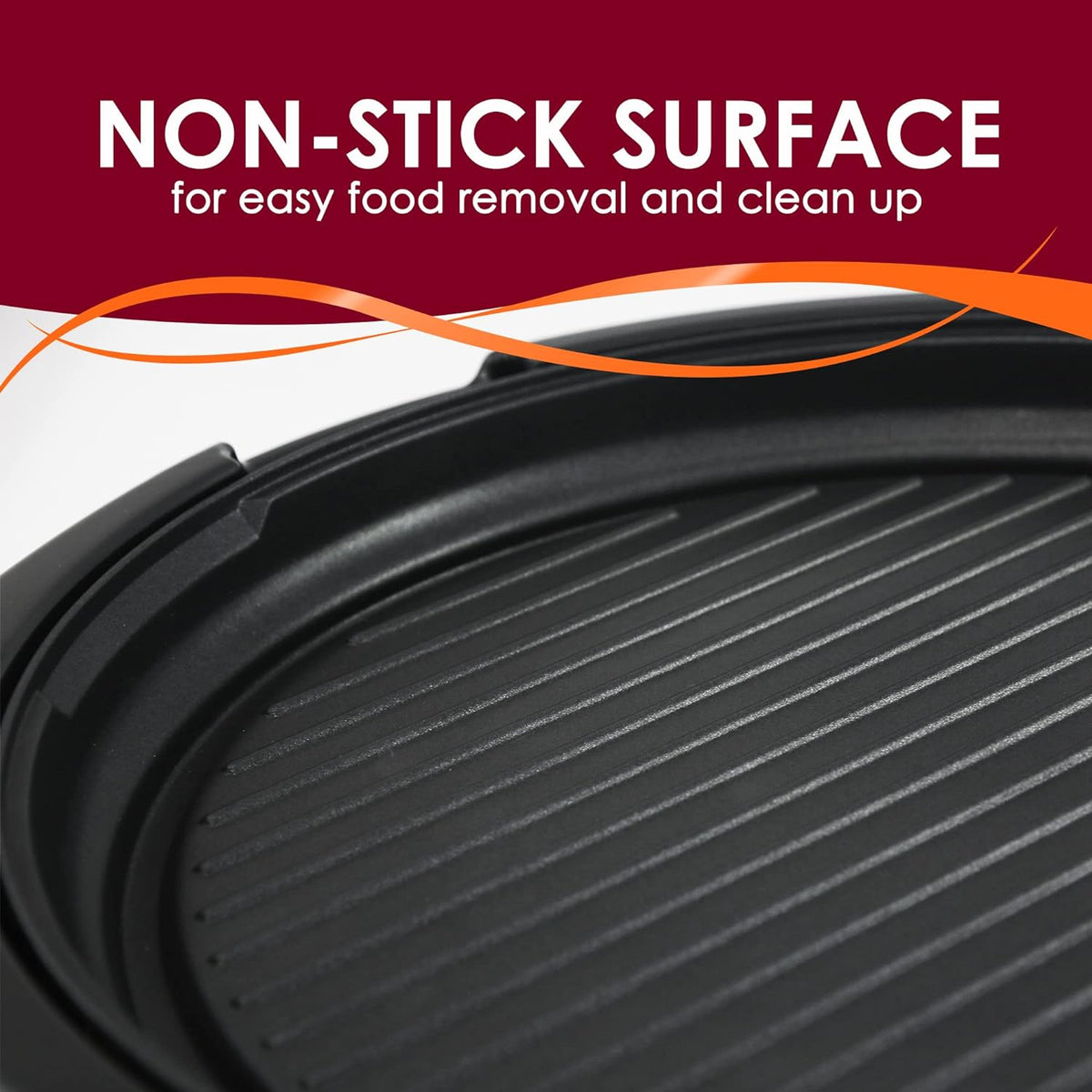 Belro smokeless electric tabletop grill with nonstick surface, compact kitchen appliance for indoor grilling.