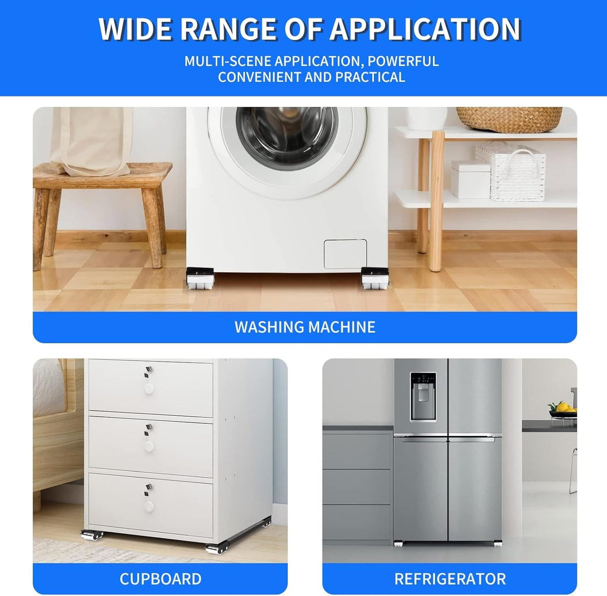 Belro heavy duty appliance rollers for tools and hardware, featuring sturdy wheels suitable for moving heavy appliances safely.