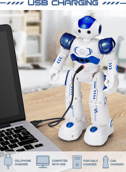 Belro remote control robot toy with movable arms and wheels, designed for kids' play and entertainment.