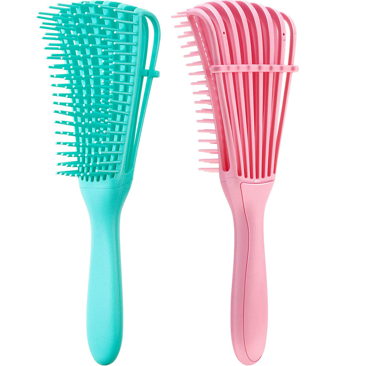 Belro 2-piece detangling brush set for African textured hair, suitable for 3a to 4c hair types, in natural hair care setting