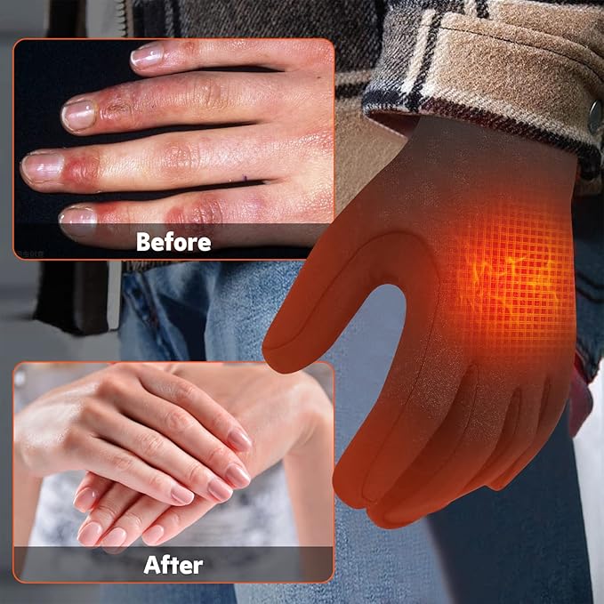 Belro thin heated glove liners, lightweight accessory gloves designed for warmth and comfort in cold weather.