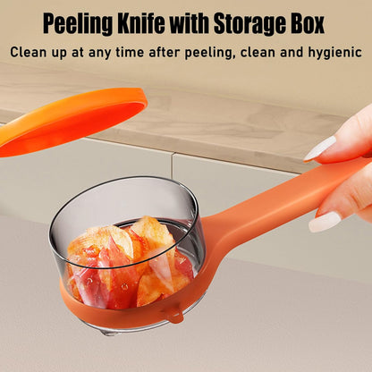 Belro Apple Skin Vegetable Peeler in black with ergonomic handle, designed for efficient peeling of fruits and vegetables.