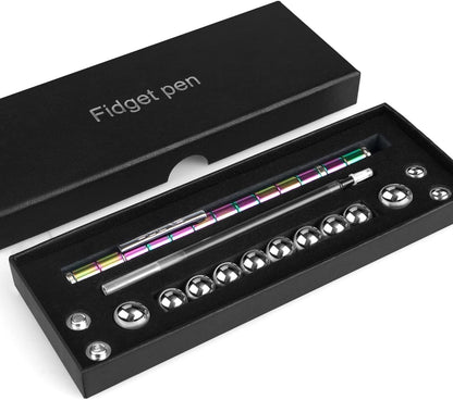 Belro Fidget Pen on a desk, versatile desk accessory for stress relief and focus, suitable for home and office use