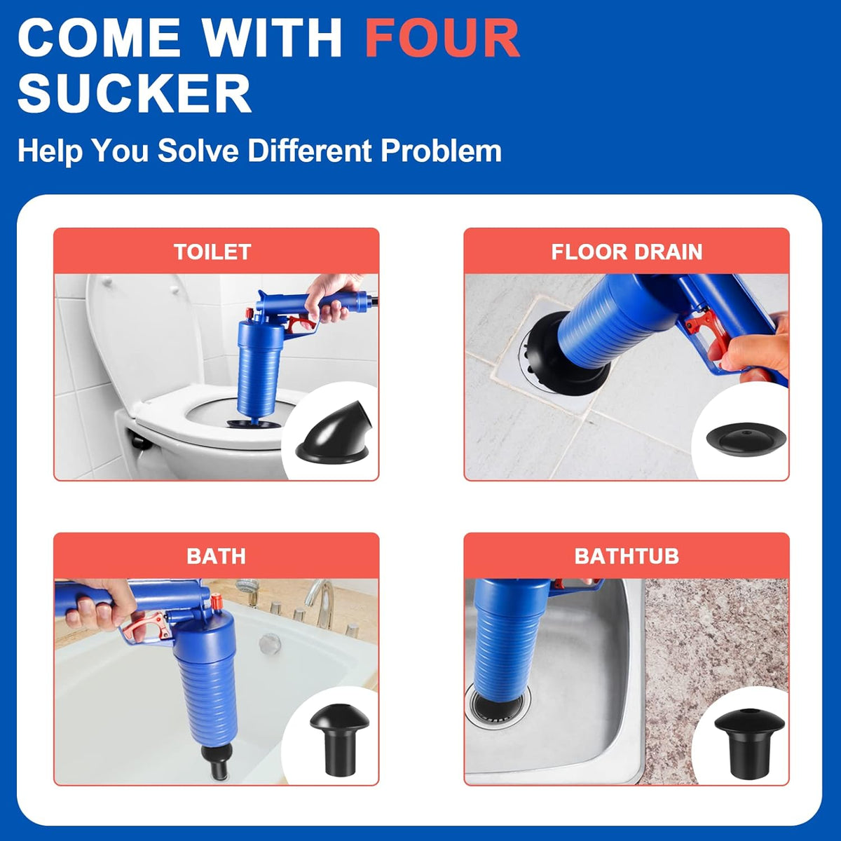 Belro Drain Blaster air toilet sink plunger gun for unclogging drains, part of Tools & Hardware collection.