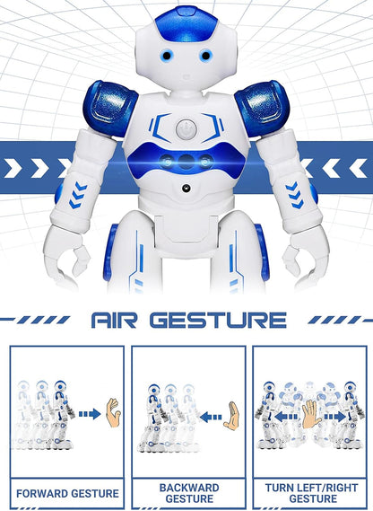 Belro remote control robot toy with movable arms and blinking eyes, designed for fun and interactive play.