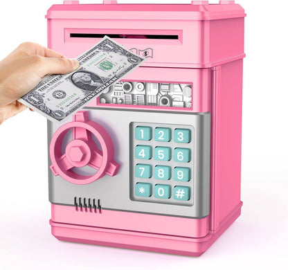 Belro piggy bank toy for kids, colorful plastic coin bank with a playful design, ideal for saving money and fun learning.