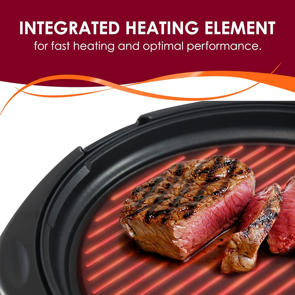 Belro smokeless electric tabletop grill with nonstick surface, compact design, ideal for indoor cooking and grilling.