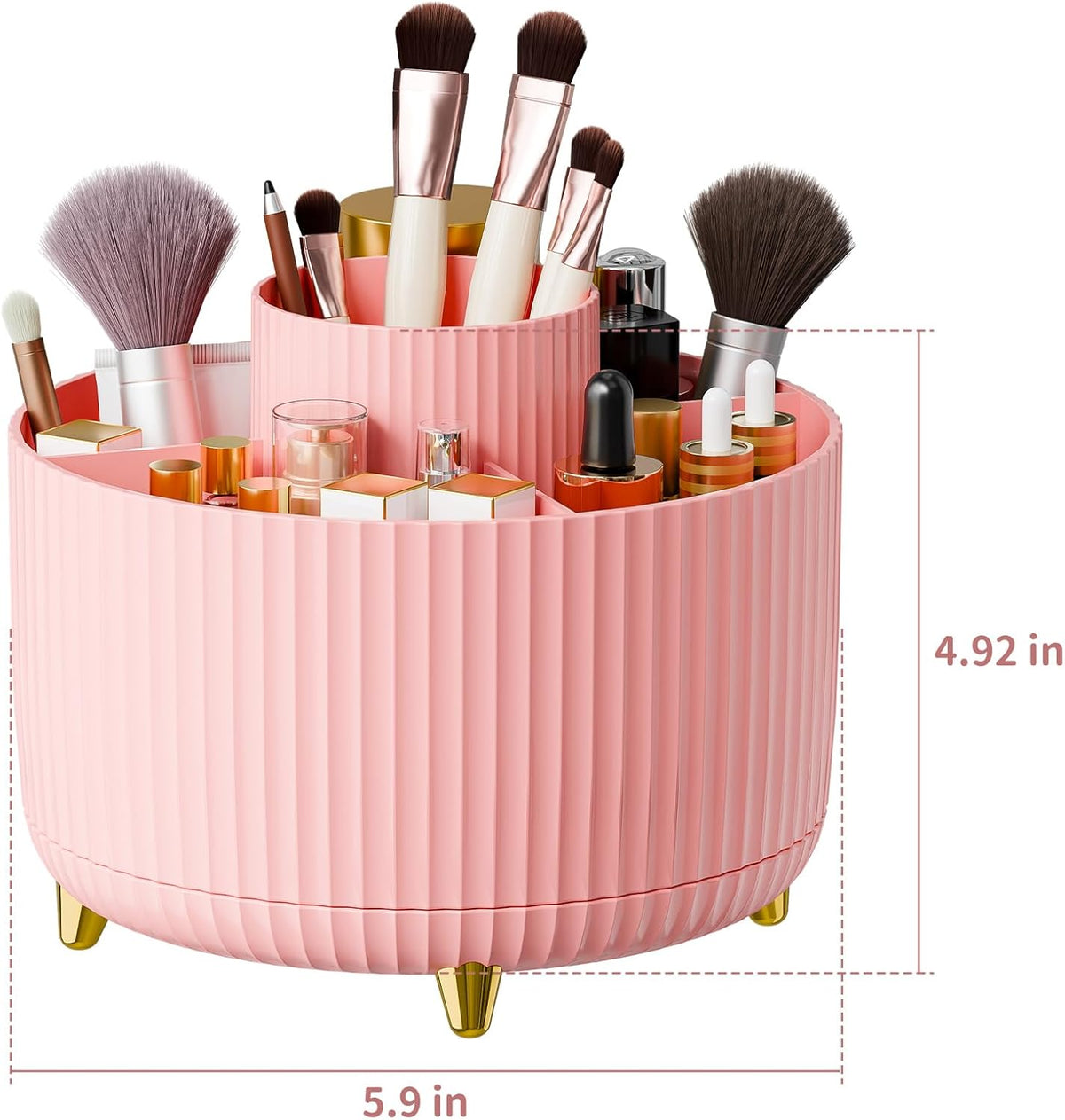 Belro cosmetic organizer bag with multiple compartments for travel and storage, made of durable material.