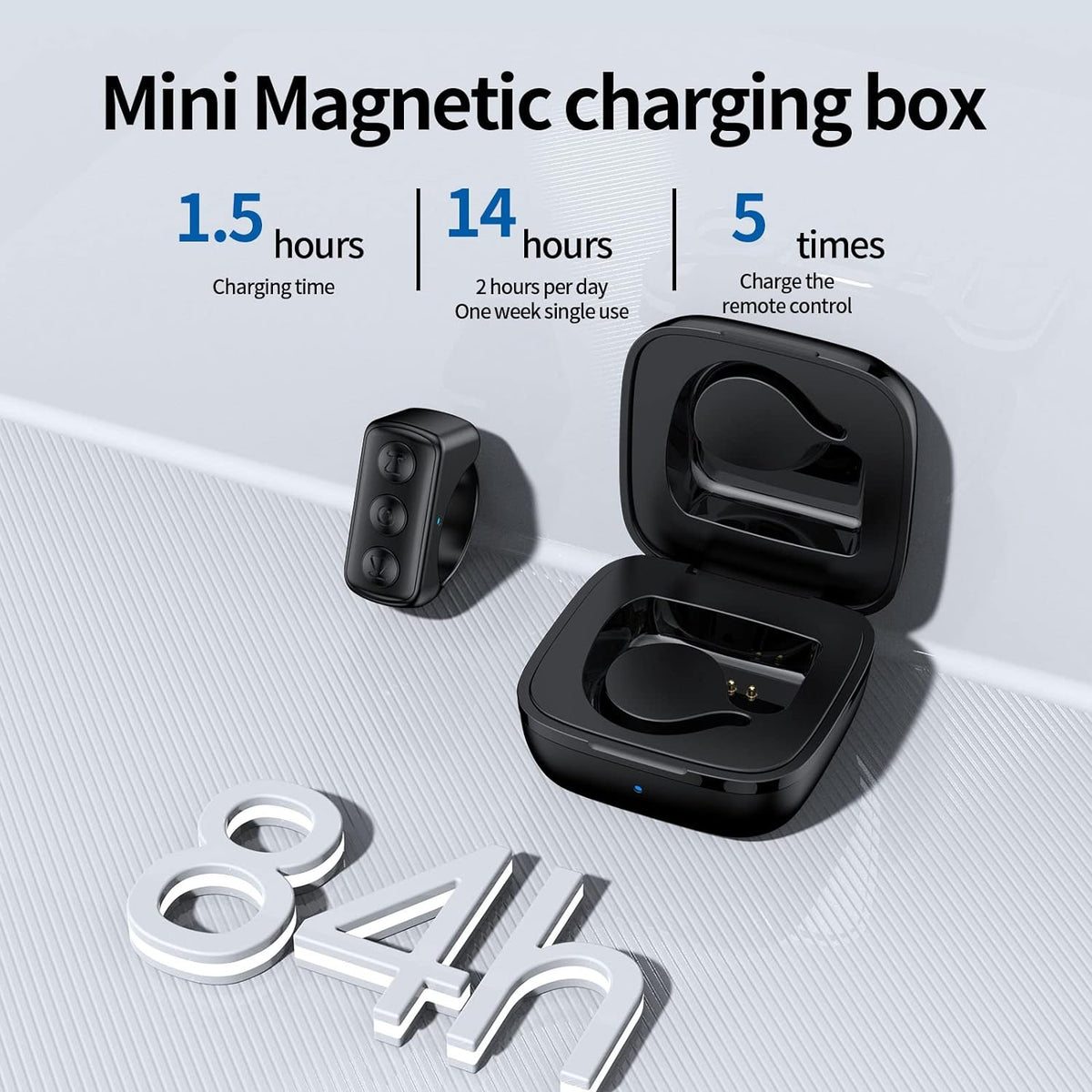 Belro TikTok scrolling ring remote control for electronics and cameras, compact device with button interface for easy use