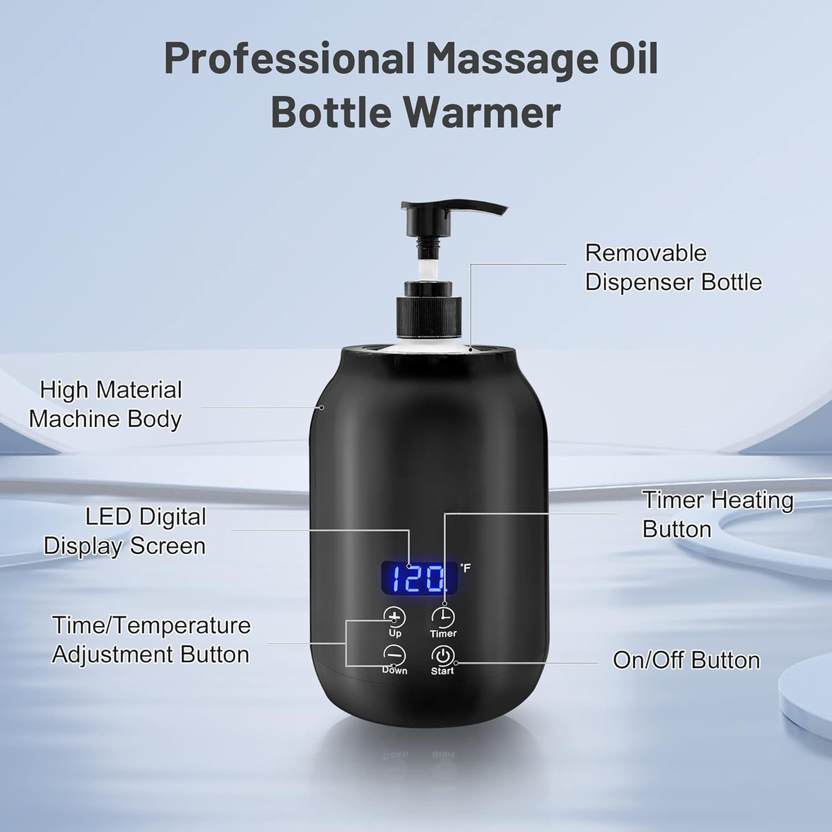 Belro massage oil warmer for health and beauty, featuring a sleek design and adjustable temperature control for soothing massages.