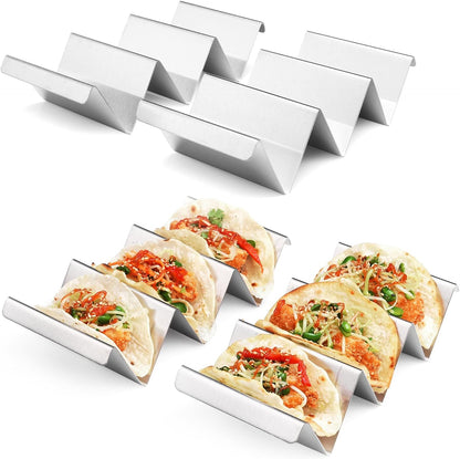 Belro taco holder for kitchen and dining, featuring a sturdy stand to serve tacos neatly and prevent spills.