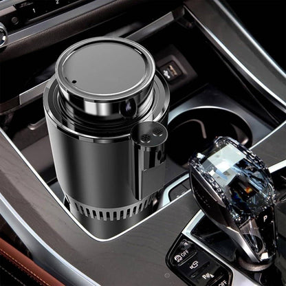 Belro smart car cup holder with cold and warm beverage functions, designed for convenient in-car heating and cooling.